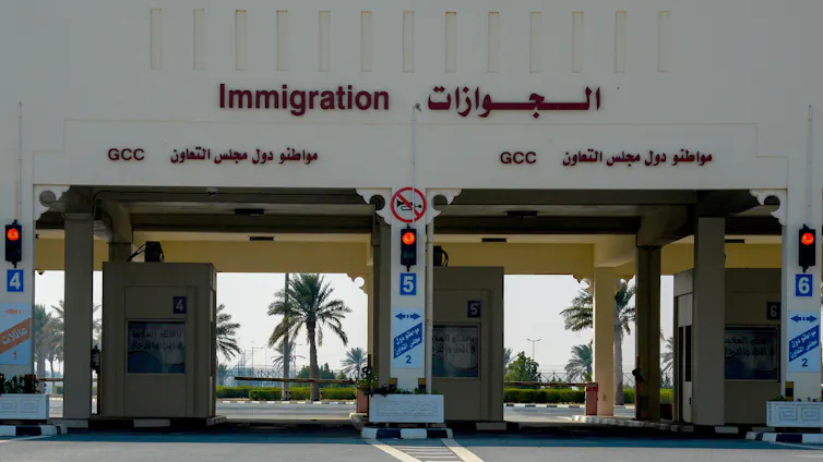 A general view of the Qatar's land border crossing with Saudi Arabia at Abu Samrah, Qatar, 06 January 2021.