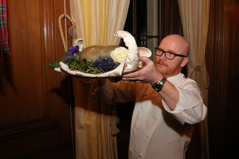 (Chef with haggis)