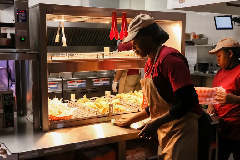 Interior of a Food Restaurant in South Africa