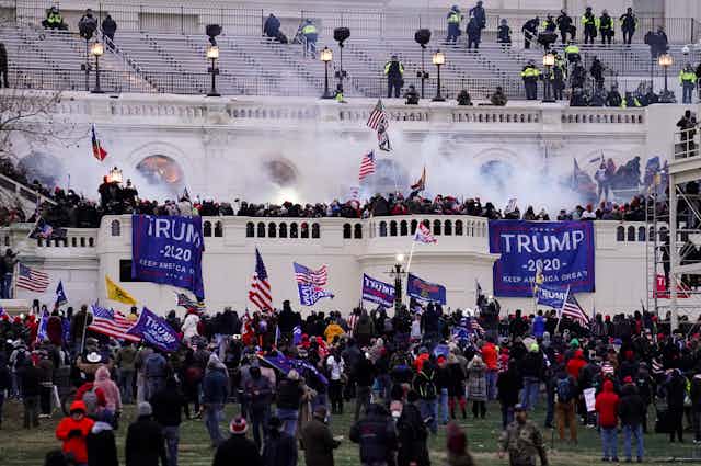 Rioters storm the U.S. Capitol on Jan. 6, 2021