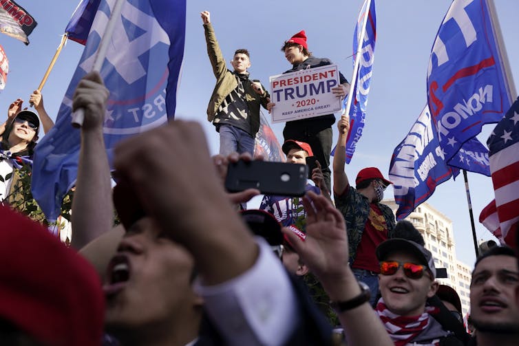 A Nov. 14 demonstration in support of President Trump