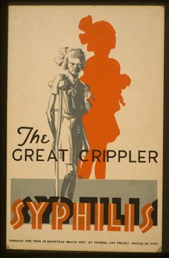 Poster from syphilis scare