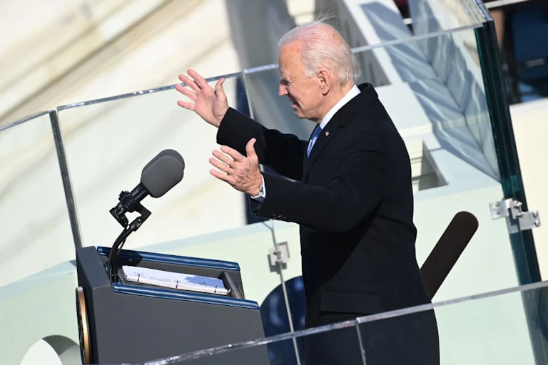 Joe Biden le 20 janvier 2021 à Washington.