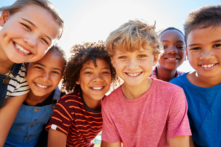 Group of smiling children