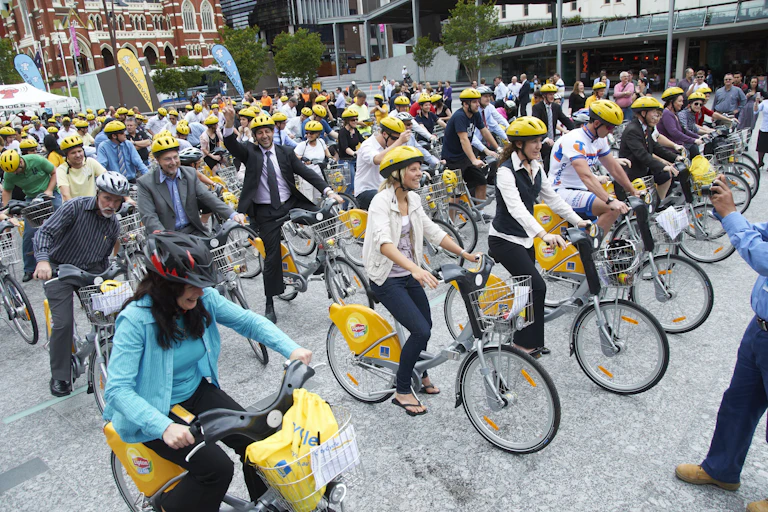 Riders launch Brisbane's CityCycle scheme