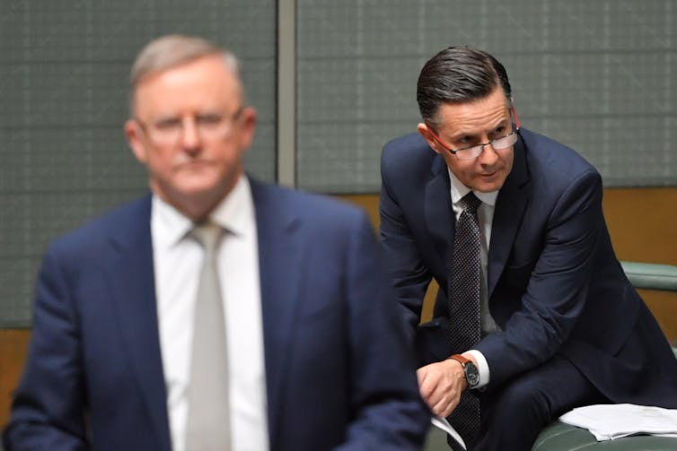 Anthony Albanese, left, and Mark Butler