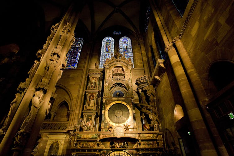 Ancient cathedral clock