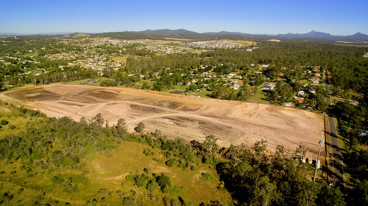 Land cleared for development