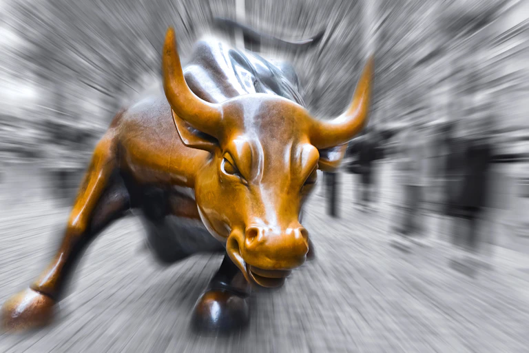 The Wall Street Bull up close