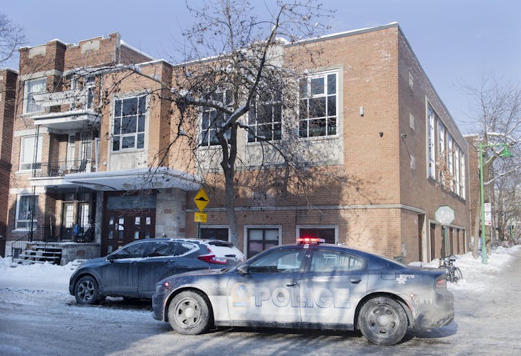parked police cars