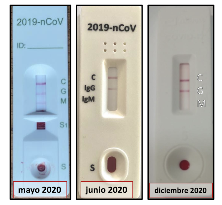 Evolución de los anticuerpos de Asun