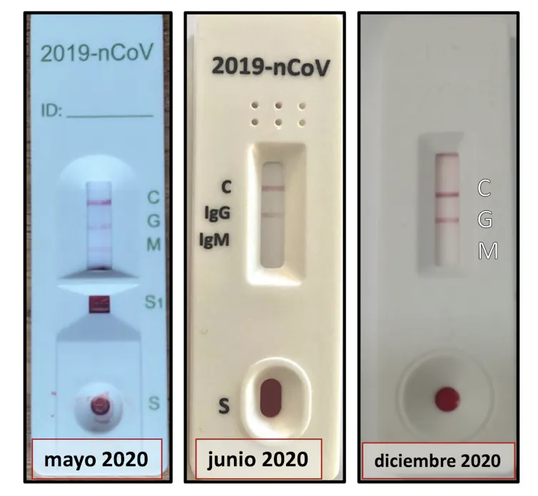 Evolución de los anticuerpos de Asun