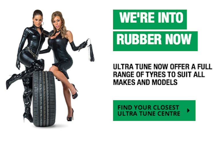 Ultra Tune's 'Get into rubber' campaign was the second most complained about ad in 2016.