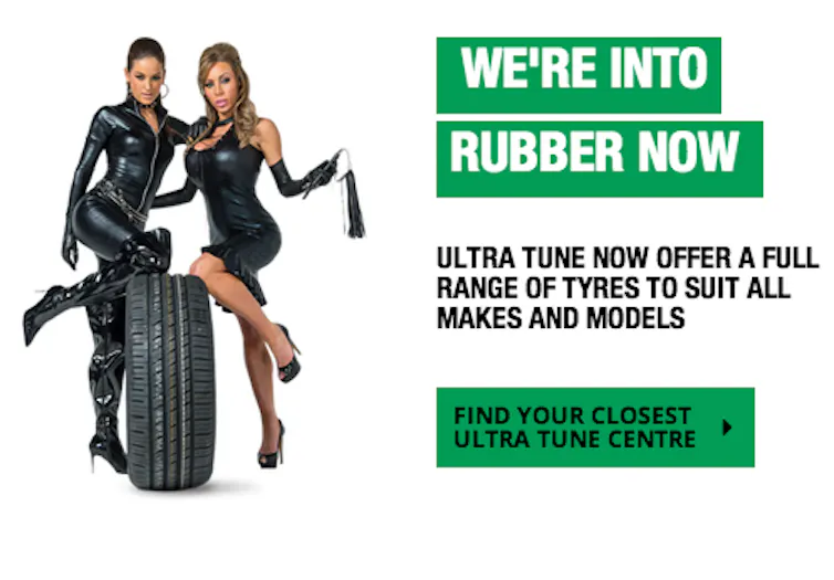 Ultra Tune's 'Get into rubber' campaign was the second most complained about ad in 2016.
