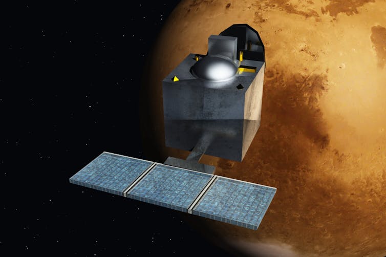 Artist's concept of Mangalayaan.