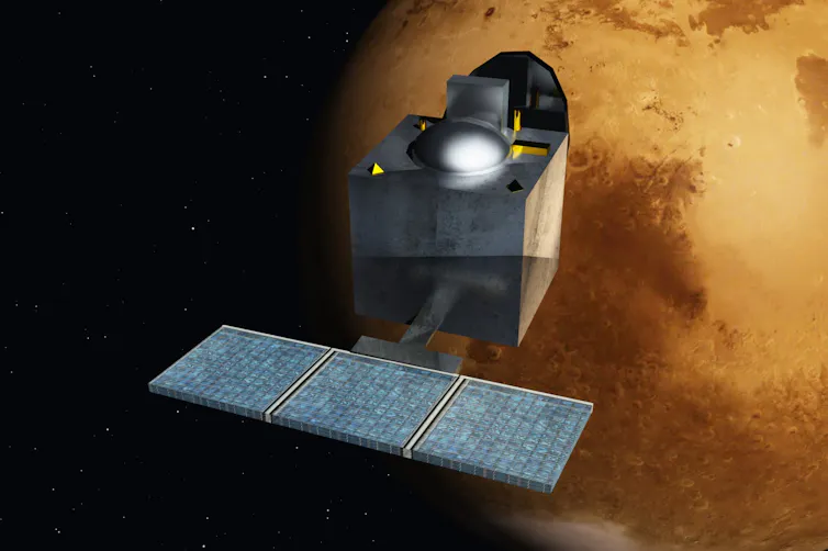 Artist's concept of Mangalayaan.