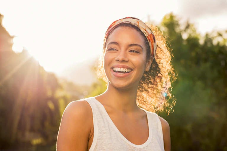 Image of a happy woman.