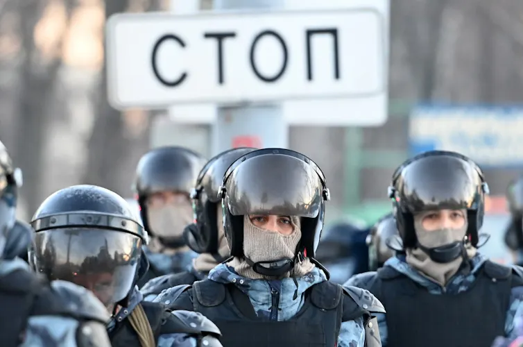 Policiers à Moscou