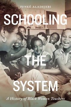 (Cover of 'Schooling the System' book showing children and teacher)