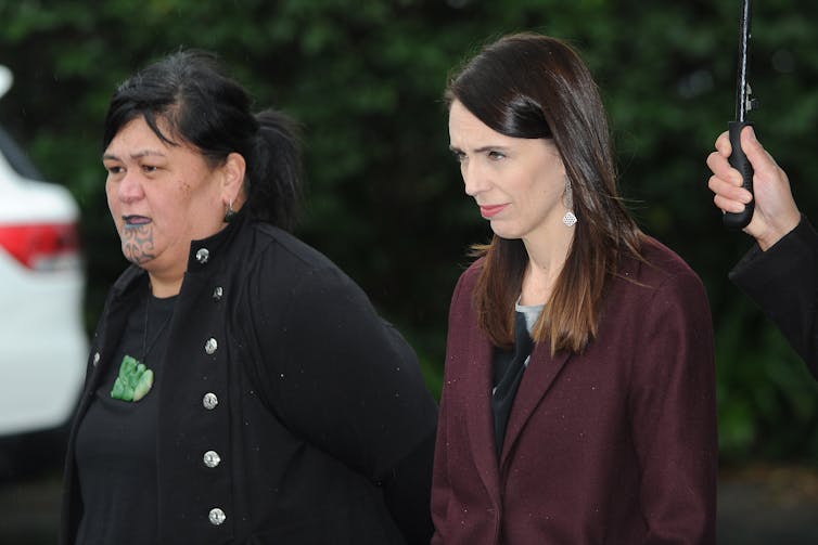 Nanaia Mahuta and Jacinda Ardern