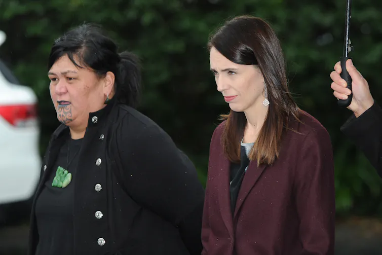 Nanaia Mahuta and Jacinda Ardern