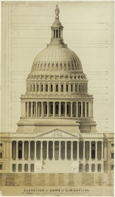 Rendering of the Capitol dome