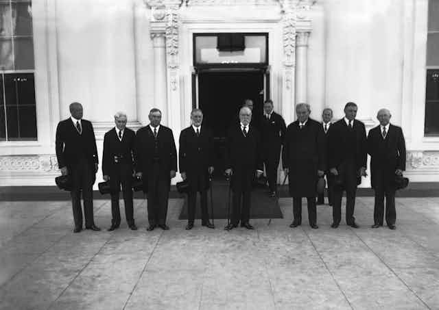 Members of the Supreme Court visit the White House, 1934