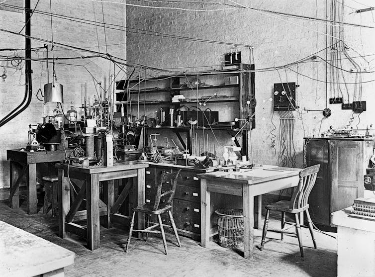 The room used by Ernest Rutherford for his atomic research