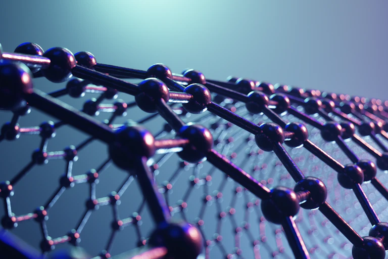 Illustration of the structure of graphene.