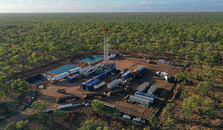 Gas infrastructure at Beetaloo Basin