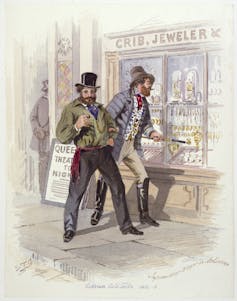 illustration of men's fashion from the gold fields