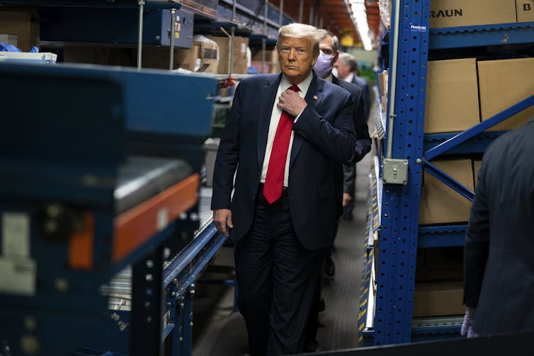 Donald Trump in suit and tie