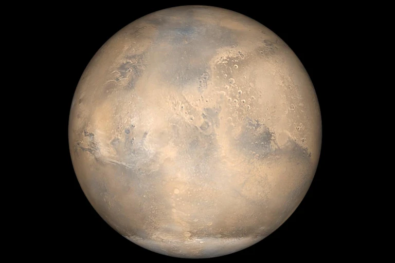 The planet Mars.