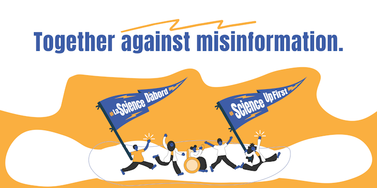 ScienceUpFirst logo reading 'Together against misinformation'