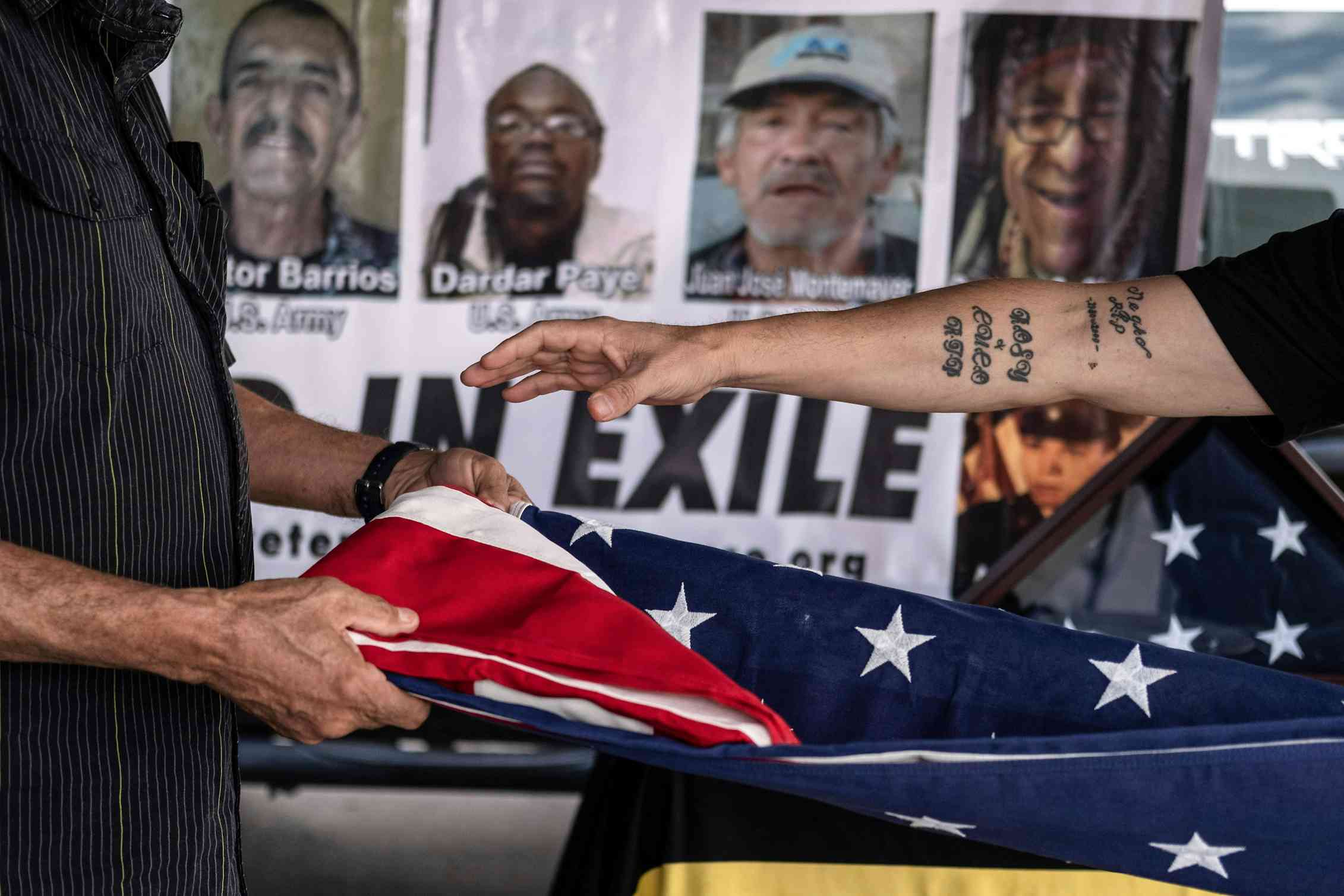 Deported veterans, stranded far from home after years of military
