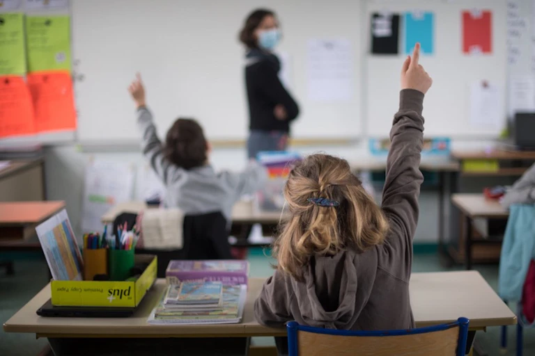 Students in a classroom