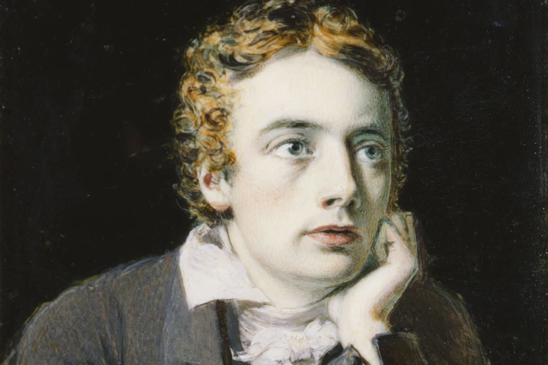 Painting of a young John Keats.