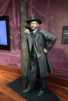 Une statue grandeur nature du Général Ulysses S. Grant