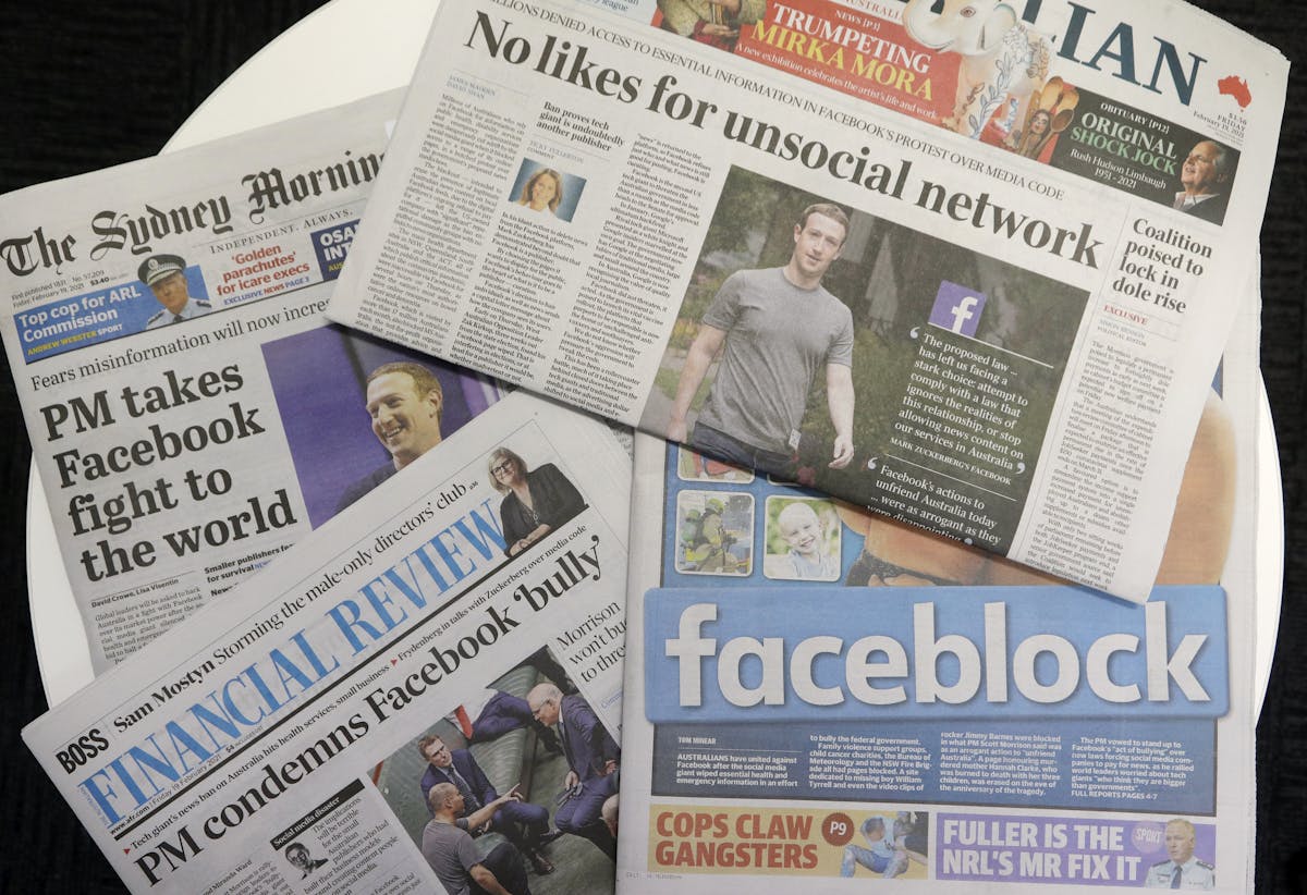 Facebook vs. Australia — Canadian media could be the next target ban