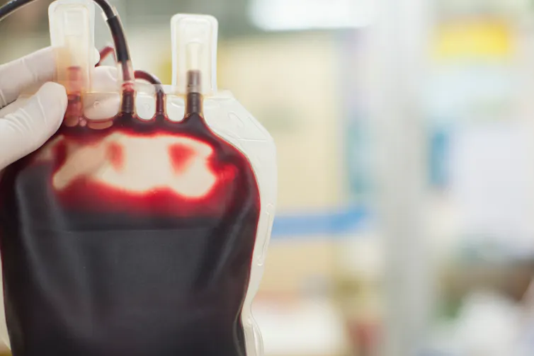 A bag of blood