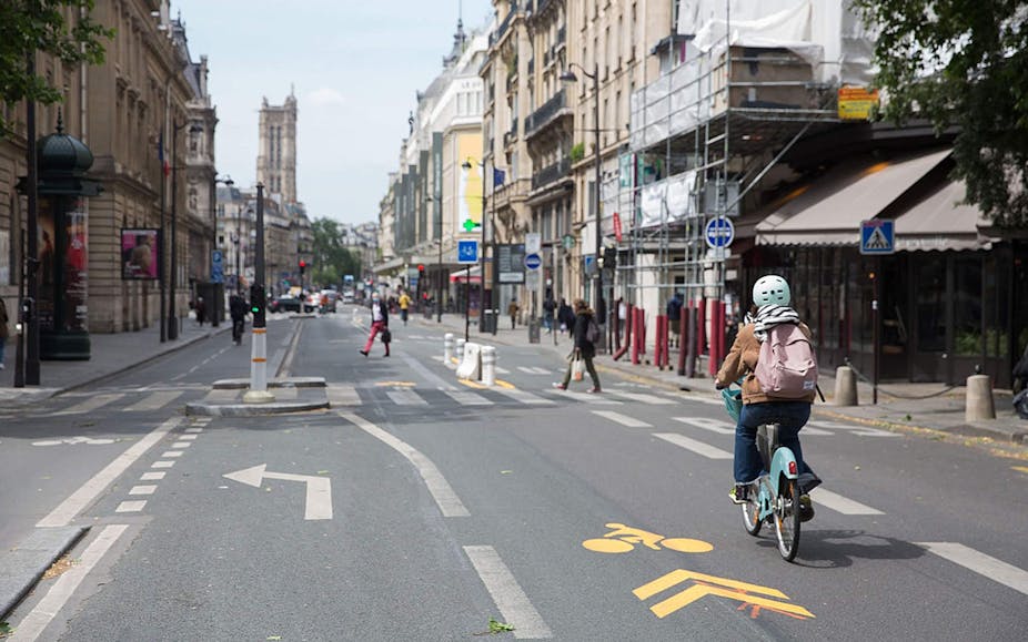 Paris bicycle lane