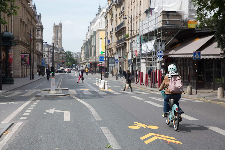 Paris bicycle lane
