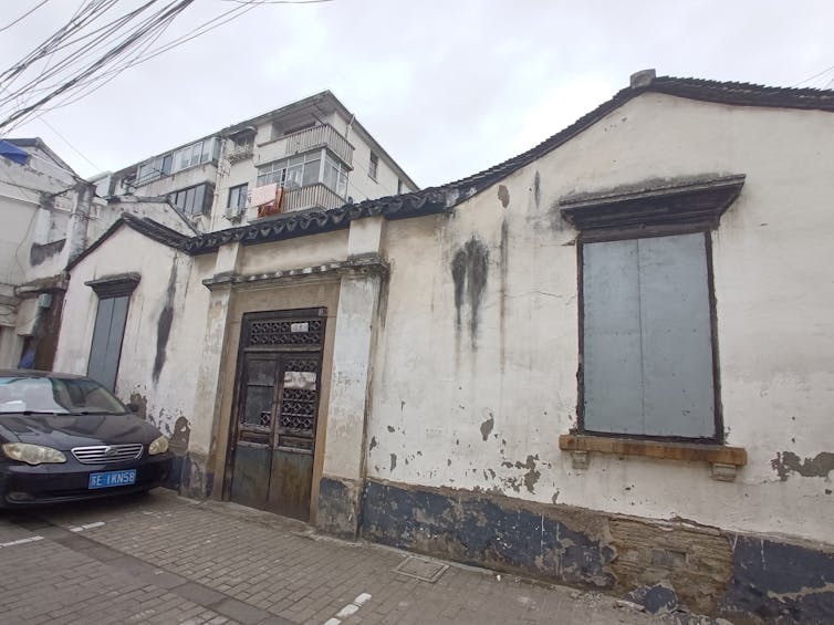 Side view of a building that was once a mosque in Suzhou, China.