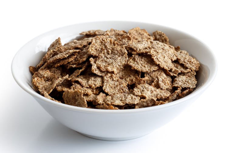 Bowl of high-fibre cereal