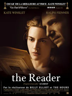 Kate Winslet and Ralph Fiennes on a promotional poster for the film The Reader