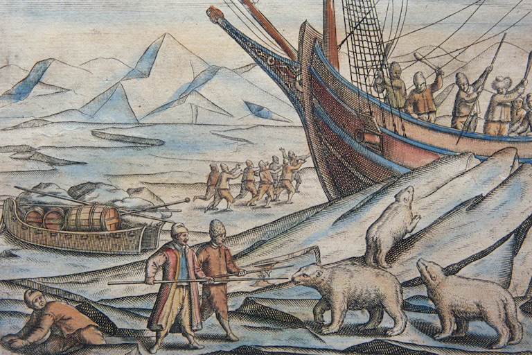 Arctic explorers fend off a polar bear attack