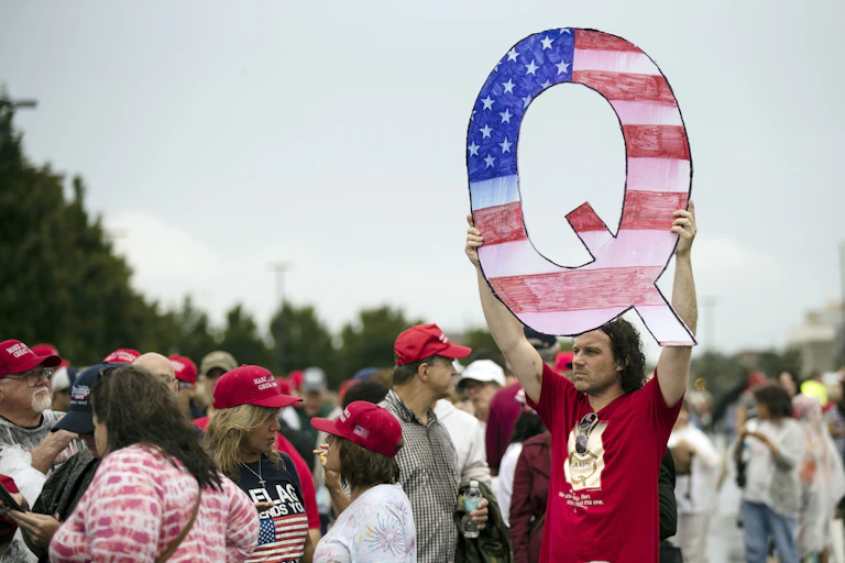 A QAnon follower