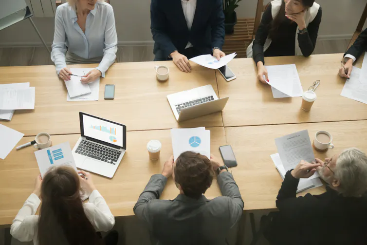 Executives around the boardroom table
