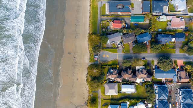 Sea, beach and houses