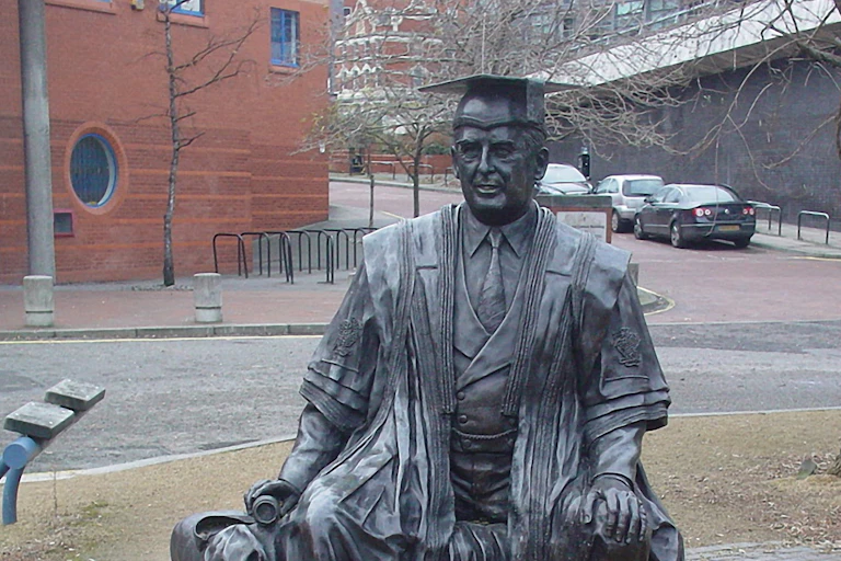 Statue of university chancellor